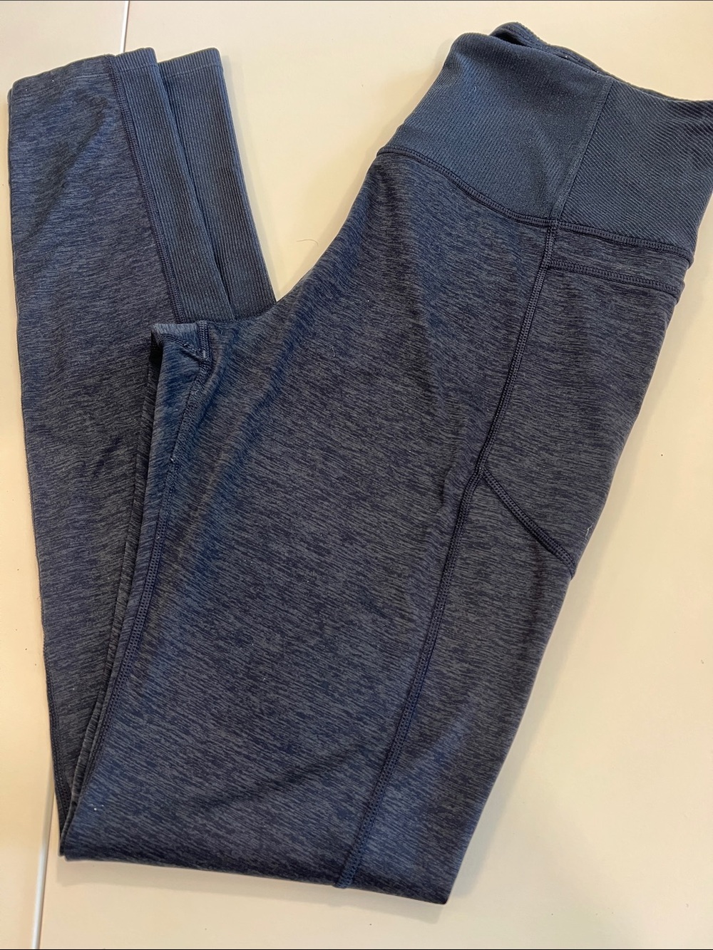 Athleta - Navy Heather‎ Exhale High-Rise Tight, large